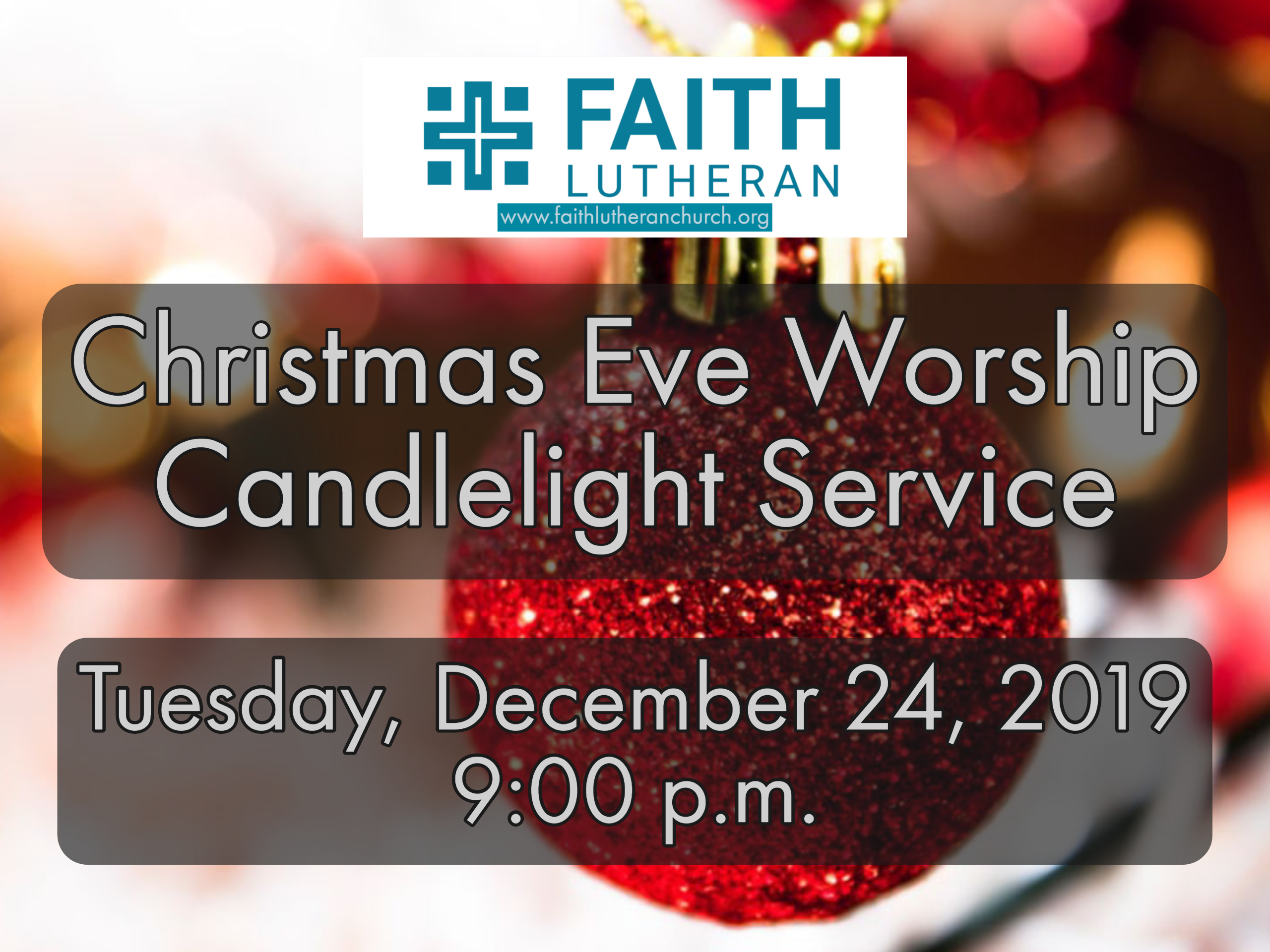 Christmas Eve Worship - 9 p.m.