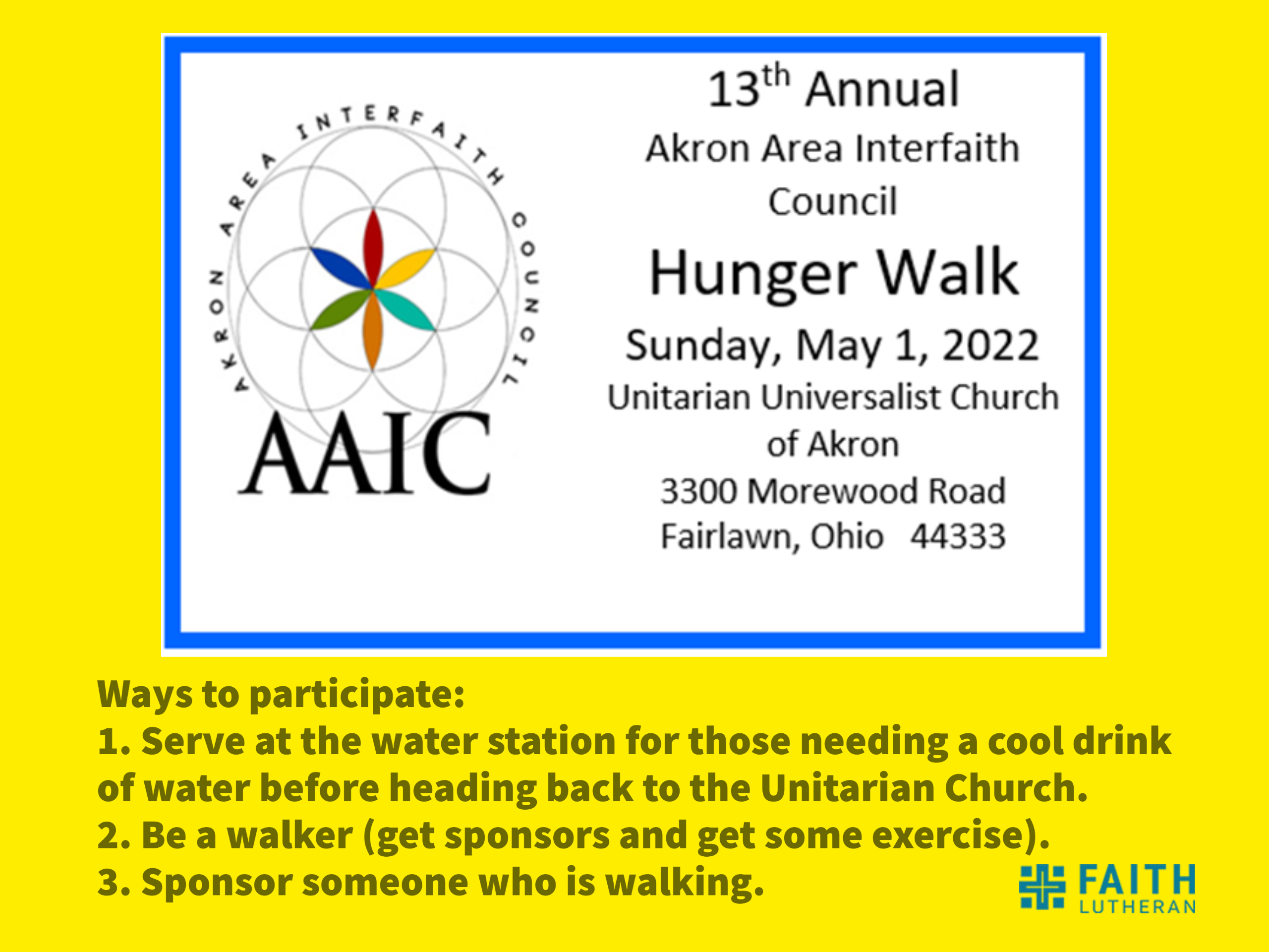 13th Annual Hunger Walk