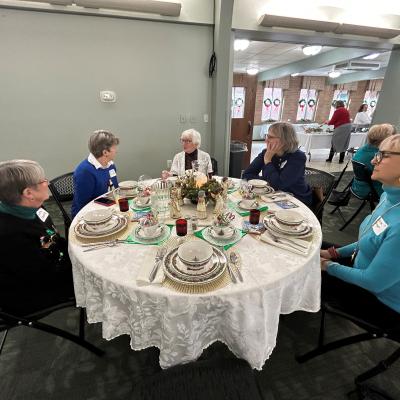 Ladies at table.
