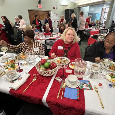 Ladies at table.