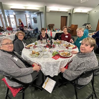 Ladies at table.