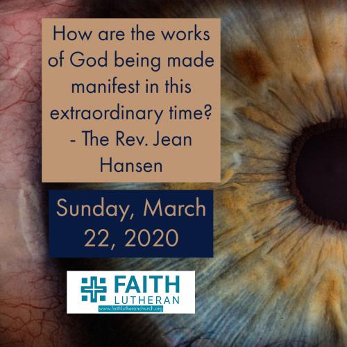 How is God being Made Manifest in Extraordinary Time?
