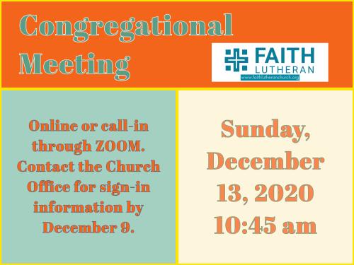 New Date Set for Congregational Meeting